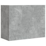 Wall Cabinet Concrete Grey 75x35x60 cm Engineered Wood 848419