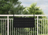 Hanging Balcony Table Folding Black 60 x 39 x 65 cm Steel 42008075