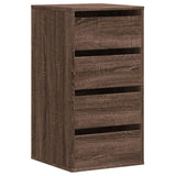 Corner Chest of Drawers Brown Oak 40x41x76 cm Engineered Wood 852867