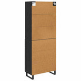 Highboard 2 pcs Black Oak 69.5 x 34 x 180 cm Engineered Wood 3416084