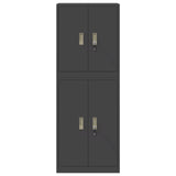 Storage Cabinet 2 pcs Black 60 x 40 x 160 cm Steel Lockable 3438747