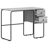 Desk with Storage Grey Sonoma 100 x 50 x 75 cm 8008005