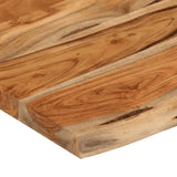 Wall Shelf 60x40x2.5 cm Rectangular Solid Wood Acacia Live Edge 370248