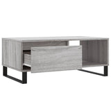 Coffee Table Grey Sonoma 90x50x36.5 cm Engineered Wood 830578