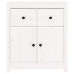 Sideboard White 70x35x80 cm Solid Wood Pine 813750