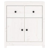 Sideboard White 70x35x80 cm Solid Wood Pine 813750