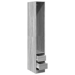 Wardrobe Grey Sonoma 30x50x200 cm Engineered Wood 3307743