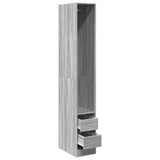 Wardrobe Grey Sonoma 30x50x200 cm Engineered Wood 3307743