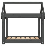 Dog Bed Grey 71x55x70 cm Solid Wood Pine 822204