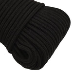 ZNTS Work Rope Black 4 mm 500 m Polyester 152806