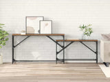Console Table 2 pcs Old Wood 100 x 28 x 75 cm Engineered Wood 882886