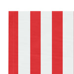 ZNTS Replacement Fabric for Awning Red and White Stripe 3.5x2.5 m 367715