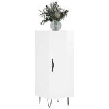 Sideboard High Gloss White 34.5x34x90 cm Engineered Wood 828534
