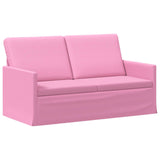 2 Seater Sofa Pink 150 x 81 x 82 cm Fabric 42041084