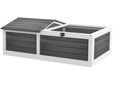 Wooden Tortoise House, Small Pet Reptile Shelter, with Hide Den and Run - Grey T3398P376104