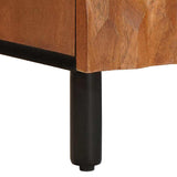 TV Cabinet with Shelf Acacia Brown Finish 105 x 33 x 46 cm 4017900