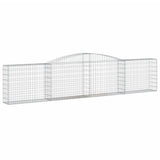 Arched Gabion Baskets 15 pcs 400x30x80/100 cm Galvanised Iron 3146862
