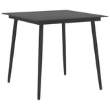 5 Piece Garden Dining Set Black 3060065