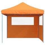 Foldable Party Tent Pop-Up with 2 Sidewalls Orange 4004922