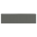 Garden Shed Light Grey 192x772x223 cm Galvanised Steel 3147445