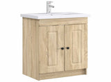 Bathroom under Sink Cabinet Sonoma Oak 56 x 37.5 x 81 cm 890006