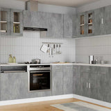 Hanging Glass Cabinet Concrete grey Engineered wood Medium 802525