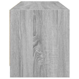 TV Cabinet with Glass Doors Grey Sonoma 102x37x42 cm 836376