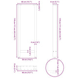Bar Table Legs Natural Steel 2 pcs 40x cm Steel 4013351