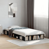 Bed Frame without Mattress Black 75x190 cm Small Single 3280532