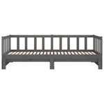 ZNTS Pull-out Day Bed without Mattress Grey 2xcm 814666