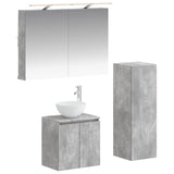 Bathroom Furniture Set 4 pcs Concrete Grey 3407410