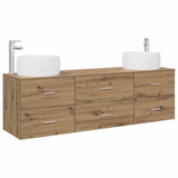 Bathroom Furniture Set 3 pcs Artisan Oak 49.5 x 44.5 x 66 cm 3405922