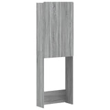 Toilet Cabinet ZWOLLE Grey Sonoma 66 x 25.5 x 190 cm 896481