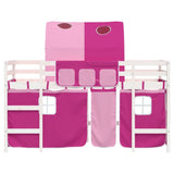 Kids' Loft Bed with Tunnel without Mattress Pink 80x200cm 3206987