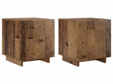 Bedside Cabinet 2 pcs Old Wood 33.5 x 34.5 x 50 cm 8011420