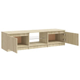 TV Cabinet with LED Lights Sonoma Oak 140x40x36 cm 804295