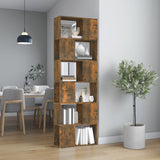 Book Cabinet/Room Divider Smoked Oak 60x24x186 cm 816032