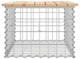 Garden Bench Gabion Design 63x44x42 cm Solid Wood Pine 834353