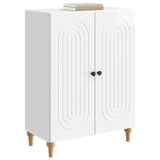 Sideboard High Gloss White 66 x 34.5 x 90 cm Engineered Wood 894129