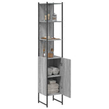 Bathroom Cabinet Grey Sonoma 33x33x185.5 cm Engineered Wood 842474