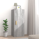Wall Cabinet Grey Sonoma 34.5x34x90 cm Engineered Wood 817439
