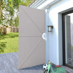 Collapsible Terrace Side Awning Cream 300x150 cm 44568