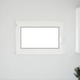 Basement Window RISOR 90 x 60 cm PVC and Glass White 42047247