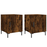 Bedside Cabinets 2 pcs Smoked Oak 40x40x50 cm Engineered Wood 827575