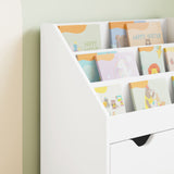 Kids Bookshelf White 60 x 29.5 x 69 cm Engineered Wood 892389