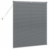 Venetian Blinds Dark Grey 130 x 120 cm Aluminium 42006051