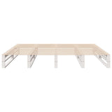 Bed Frame without Mattress White 180x200 cm Super King Solid Wood Pine 3306505