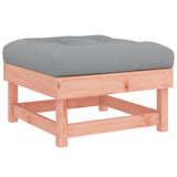 Garden Footstool with Cushion Solid Wood Douglas 825441