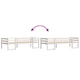 Kids' Bed Frame without Mattress White 90x190 cm Single Solid Wood Pine 846868