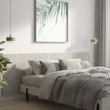 Wall Headboard Concrete Grey 240x1.5x80 cm Engineered Wood 811056